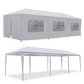 10x30' White Outdoor Party Tent with Side Walls B262598