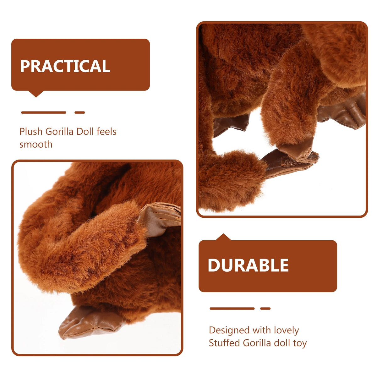 Large Plush Gorilla Stuffed Doll O44819