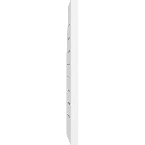 Half Octagon Top Right Surface Mount PVC Gable Vent Z247