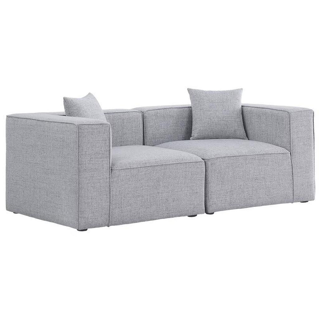 Grey Linen Modular Sofa F9227