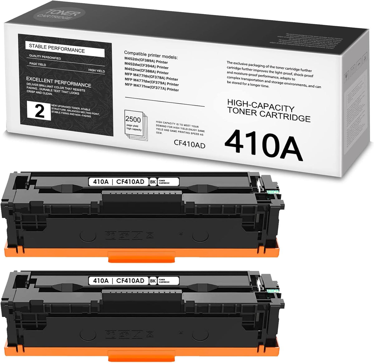 2 Black Toner Cartridge for HP Printer C9691