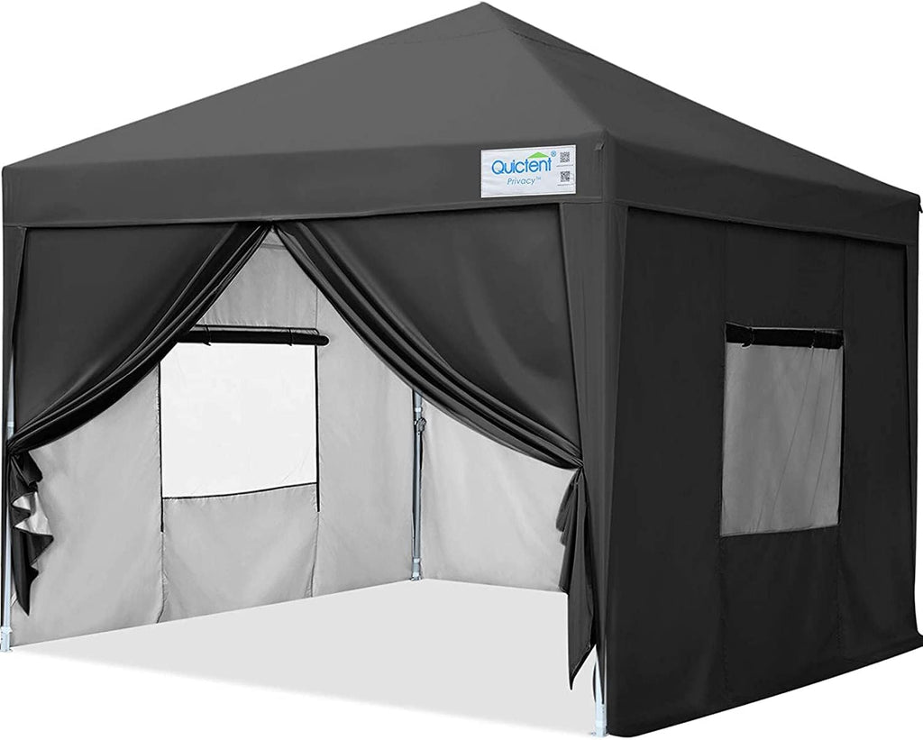 8x8 Pop up Canopy Tent with Sidewalls and Mesh Windows U866