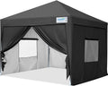 8x8 Pop up Canopy Tent with Sidewalls and Mesh Windows U866