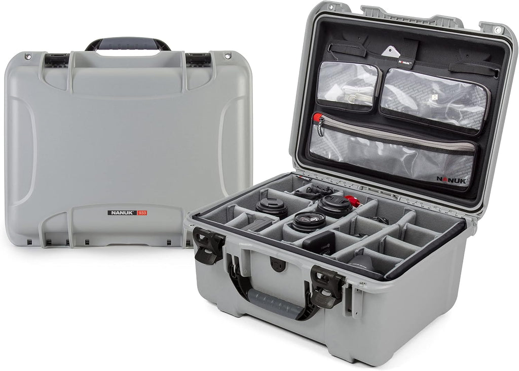 Yellow Waterproof Hard Case with Lid Organizer and Padded Divider U38788