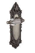 Victorian Plate Passage Parlor Lever, Antique Pewter H893