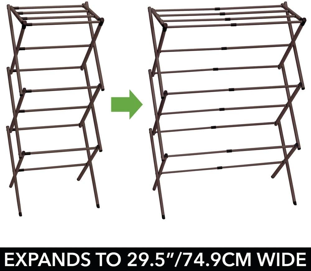 Bronze Tall Foldable Laundry Drying Rack B43139