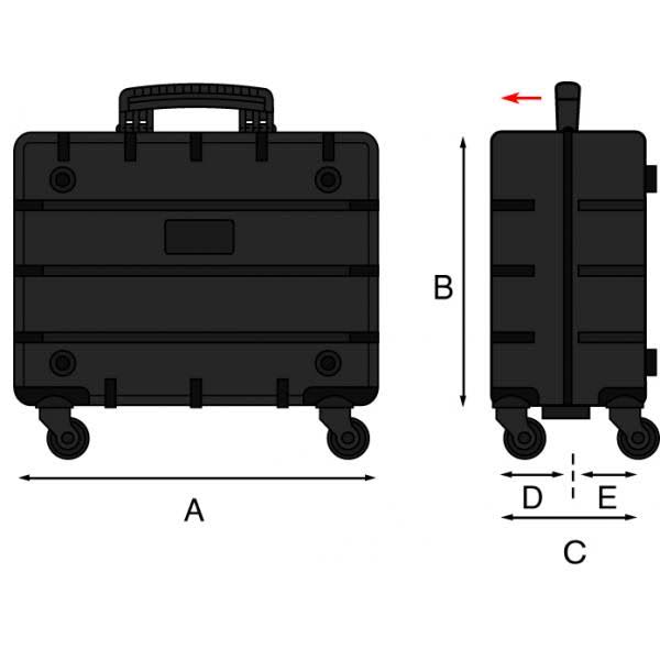 High Thickness Polyethylene Tool Trolley J41602