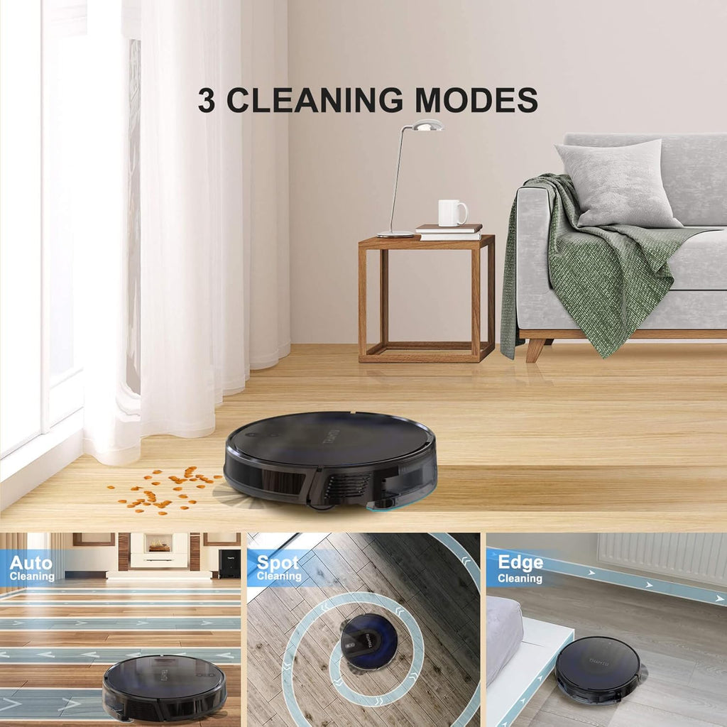 Robot Vacuum and Mop Cleaner with Auto Dirt Disposal, 3200Pa Suction J208256