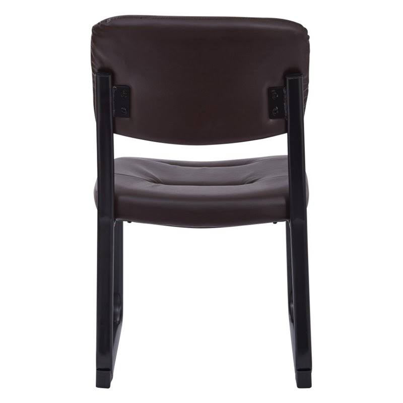 Espresso Visitor Chair with Sled Base F1481
