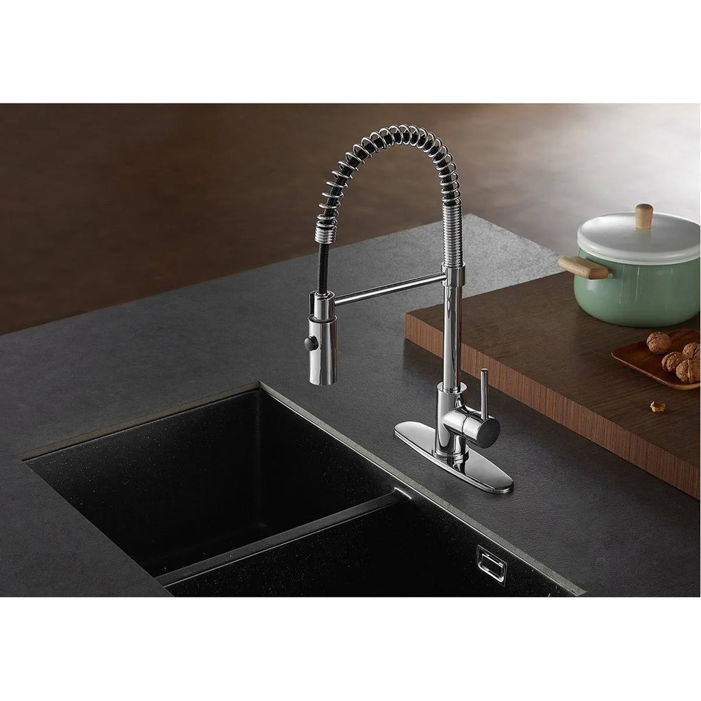 Naples Bronze Single-Handle Pre-Rinse Kitchen Faucet X993