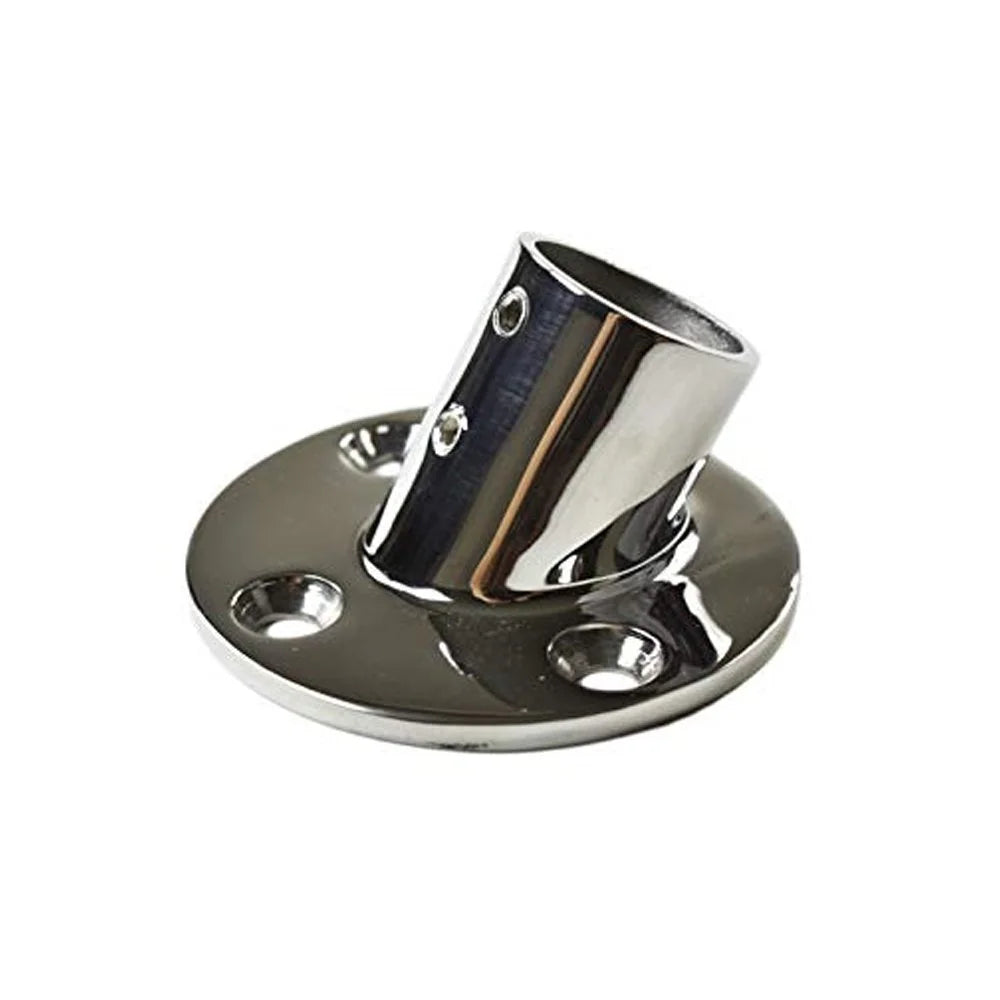 Heavy Duty 316 Marine Grade Stainless Steel Boat Hand Railing Fitting 1'' Round Base 60 Degree Tube Base N1682