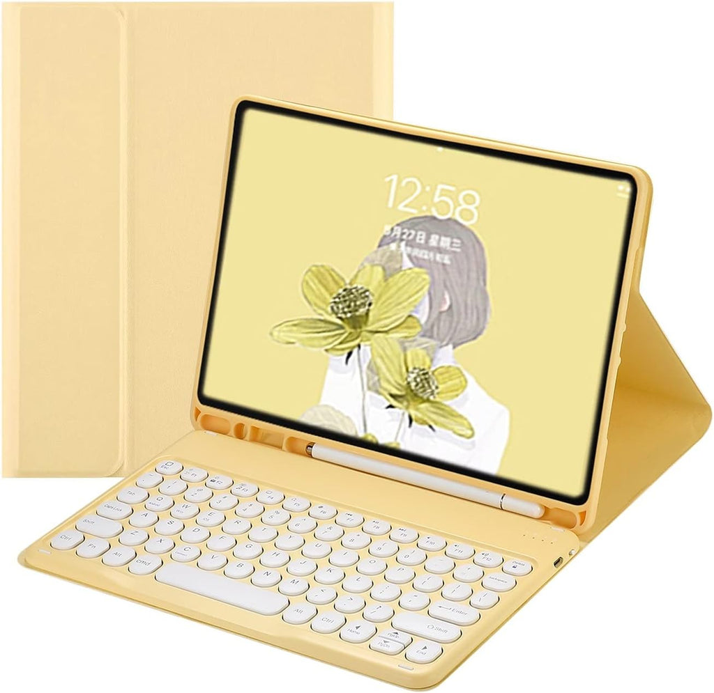 Pink Wireless Detachable Keyboard Case with Pencil Holder for iPad Pro 12.9 inch E311