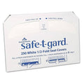 White Half-Fold Toilet Seat Covers, 250/Pack, 20 Boxes/Carton V43572