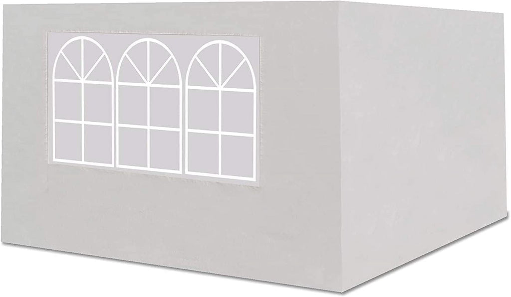 x6.4' Side Panel for Tent, Outdoor Replacement Sidewall for Folding Tent Canopy Gazebo Marquee (1 pc with Window, 1 pc without Window) G543