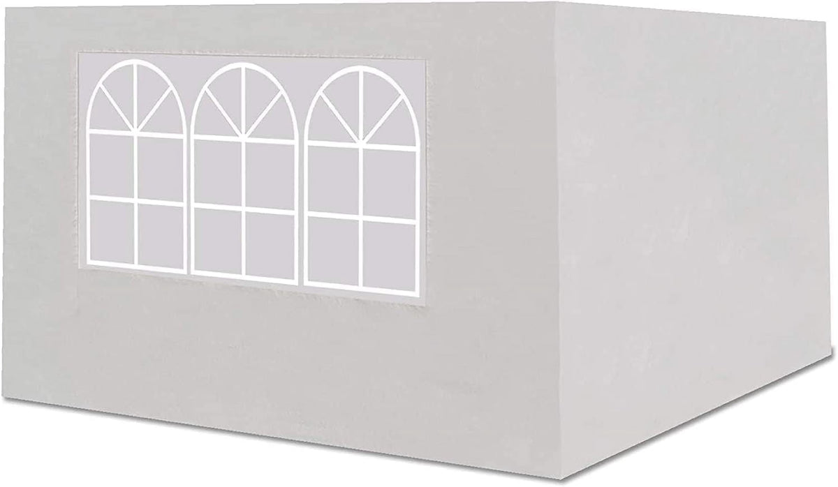 x6.4' Side Panel for Tent, Outdoor Replacement Sidewall for Folding Tent Canopy Gazebo Marquee (1 pc with Window, 1 pc without Window) G543