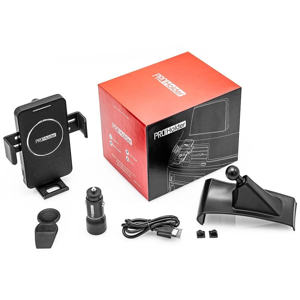 Black Wireless Charger Car Phone Holder R46432