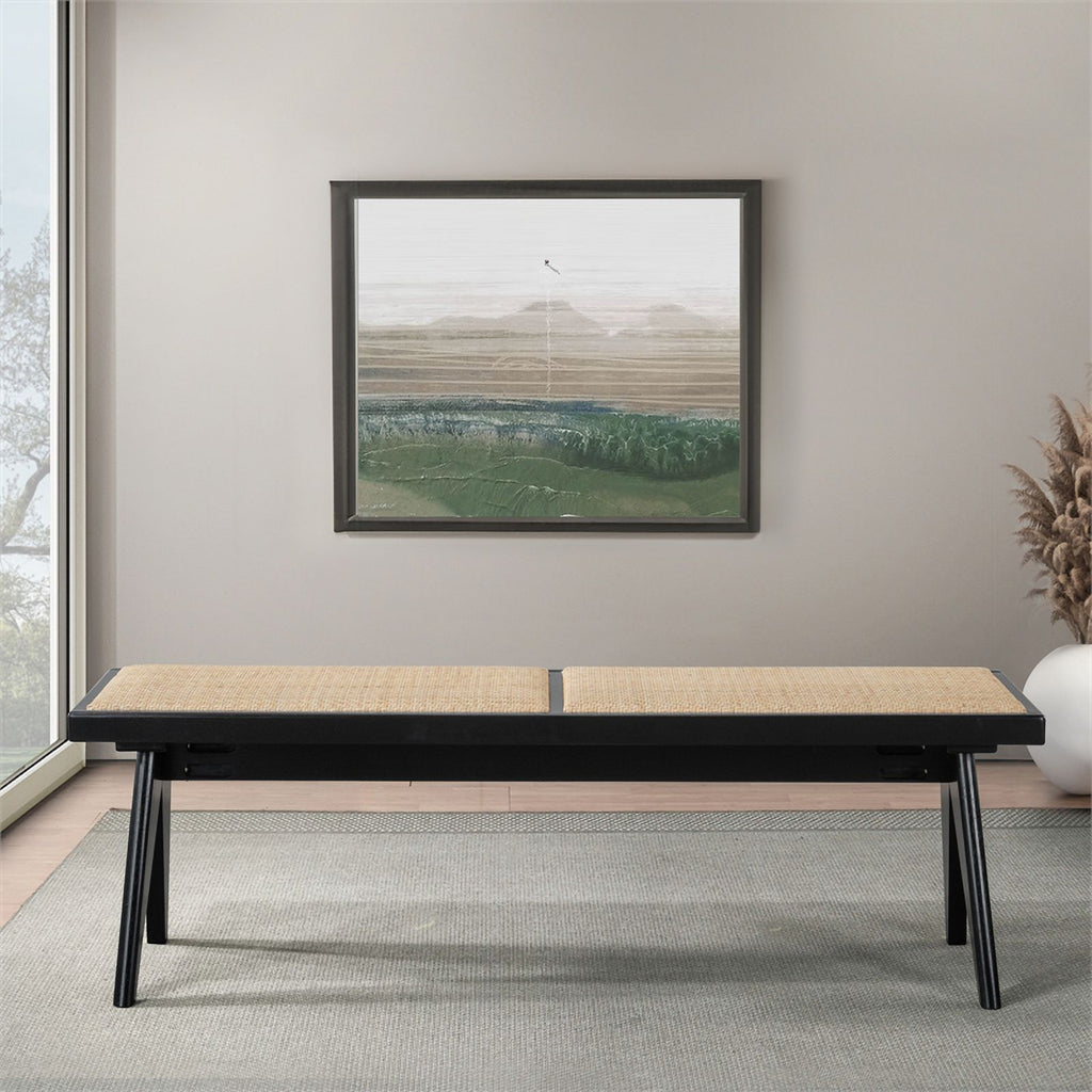 Camel Natural Rattan Dining Bench C4827