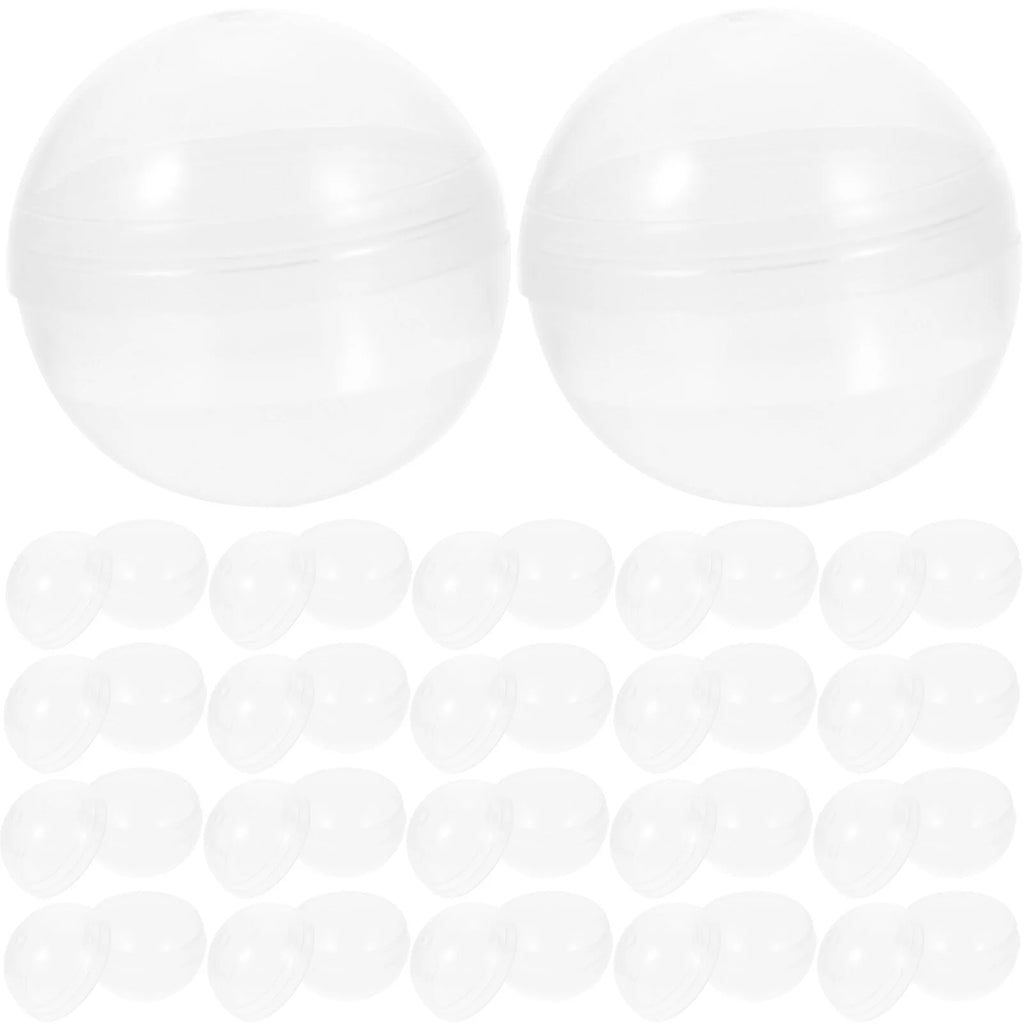 100pcs Clear Plastic Fillable Balls J64644
