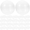 100pcs Clear Plastic Fillable Balls J64644