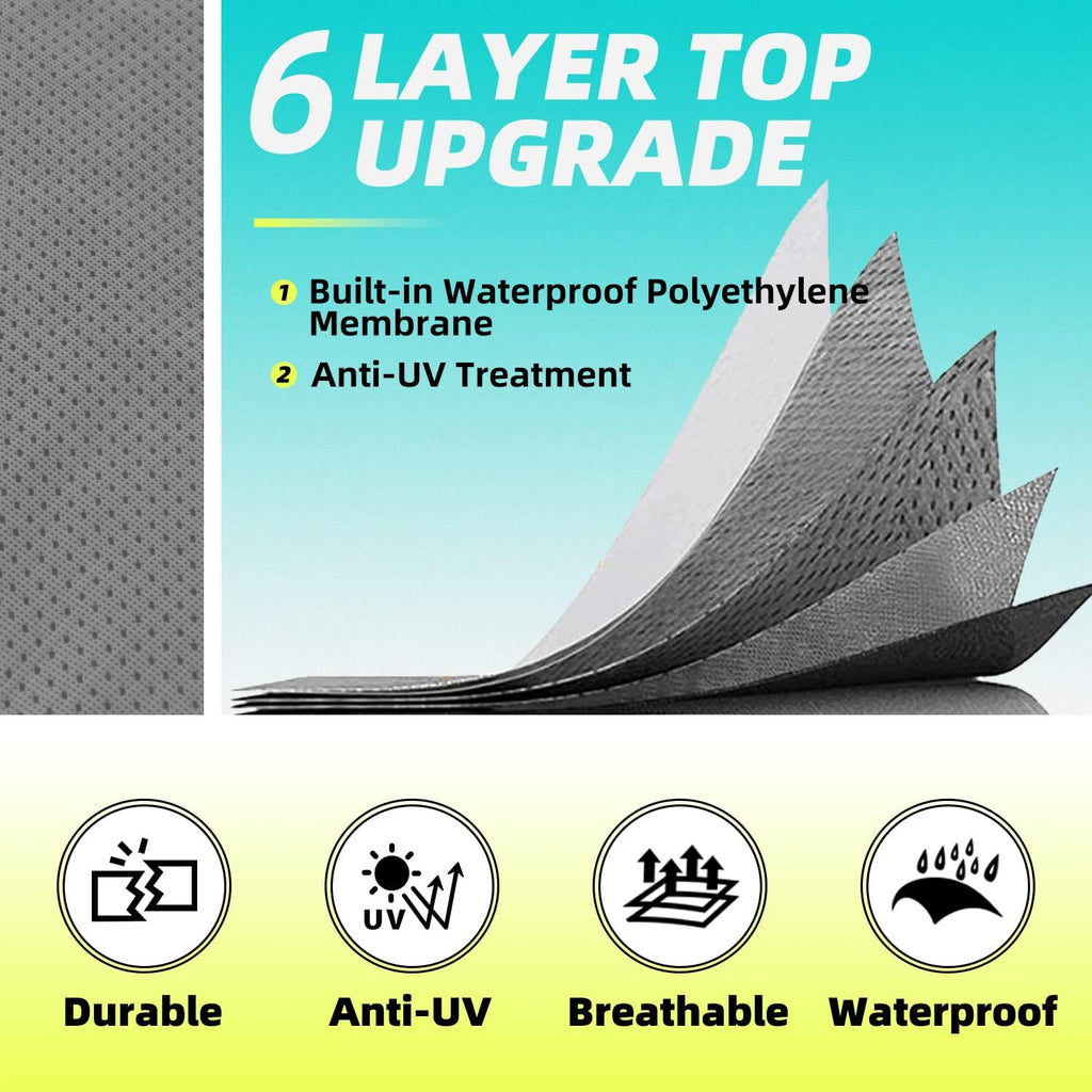 6 Layers 5th Wheel RV Cover Fits 31'-34' RV I2529