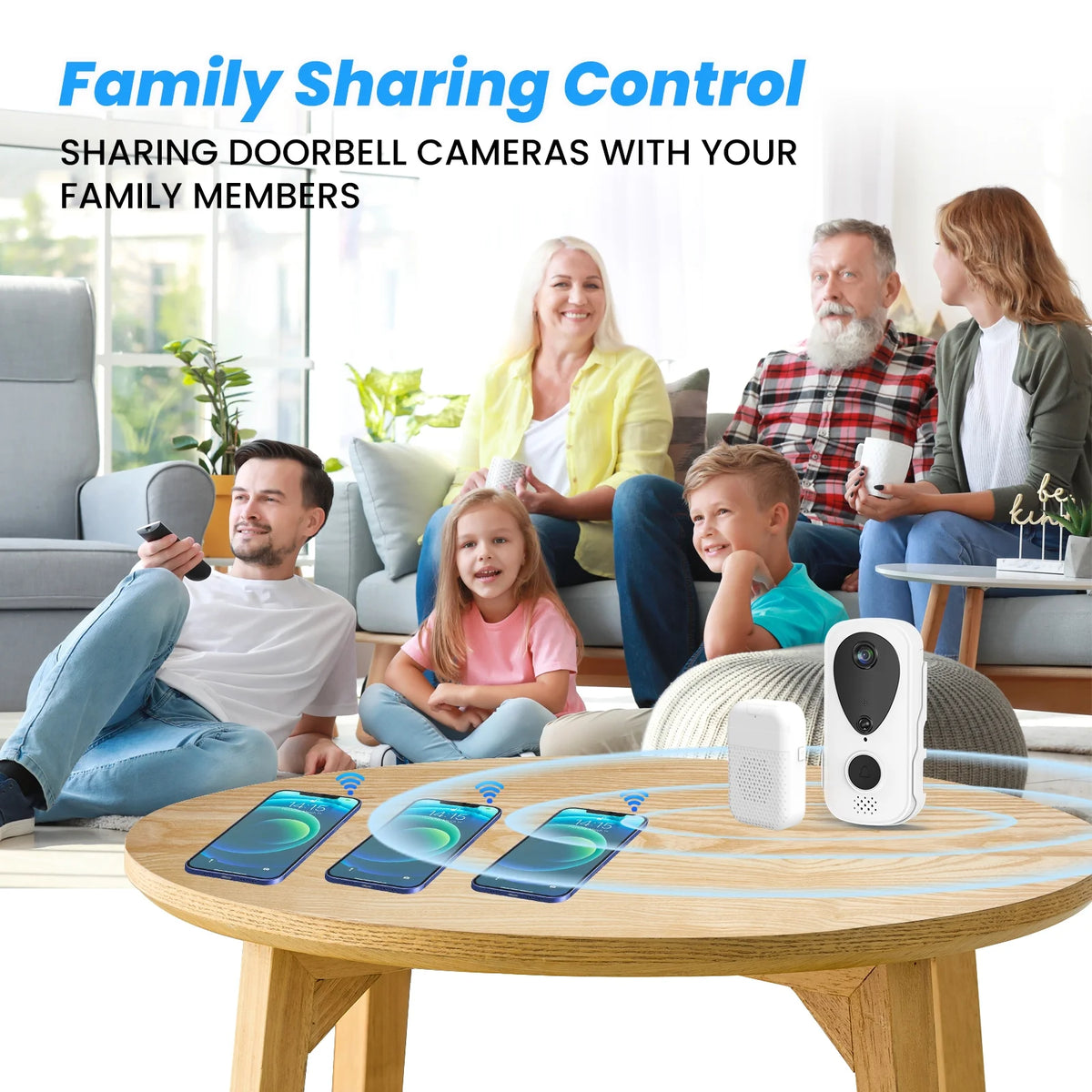 Wireless Video Doorbell with Chime, 2 Way Audio, Night Vision K867