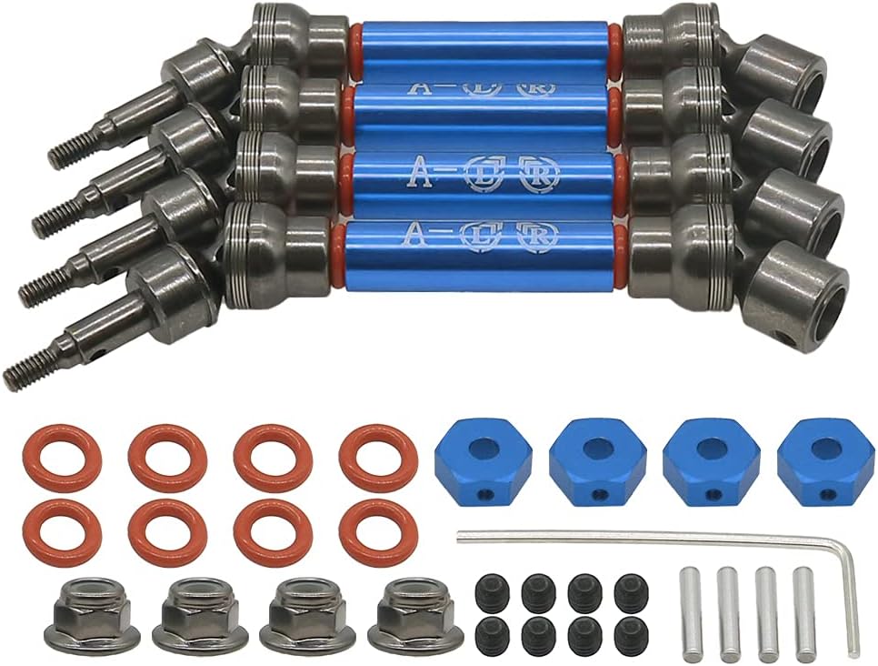 4Pcs Front Rear CVD Drive Shaft Set for Arrma Big Rock V2 Upgrade Parts B265770