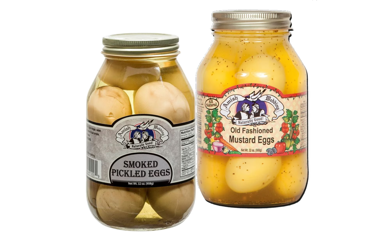 Smoked Eggs & Mustard Eggs Variety 2-PK, 32 oz. Jars D408