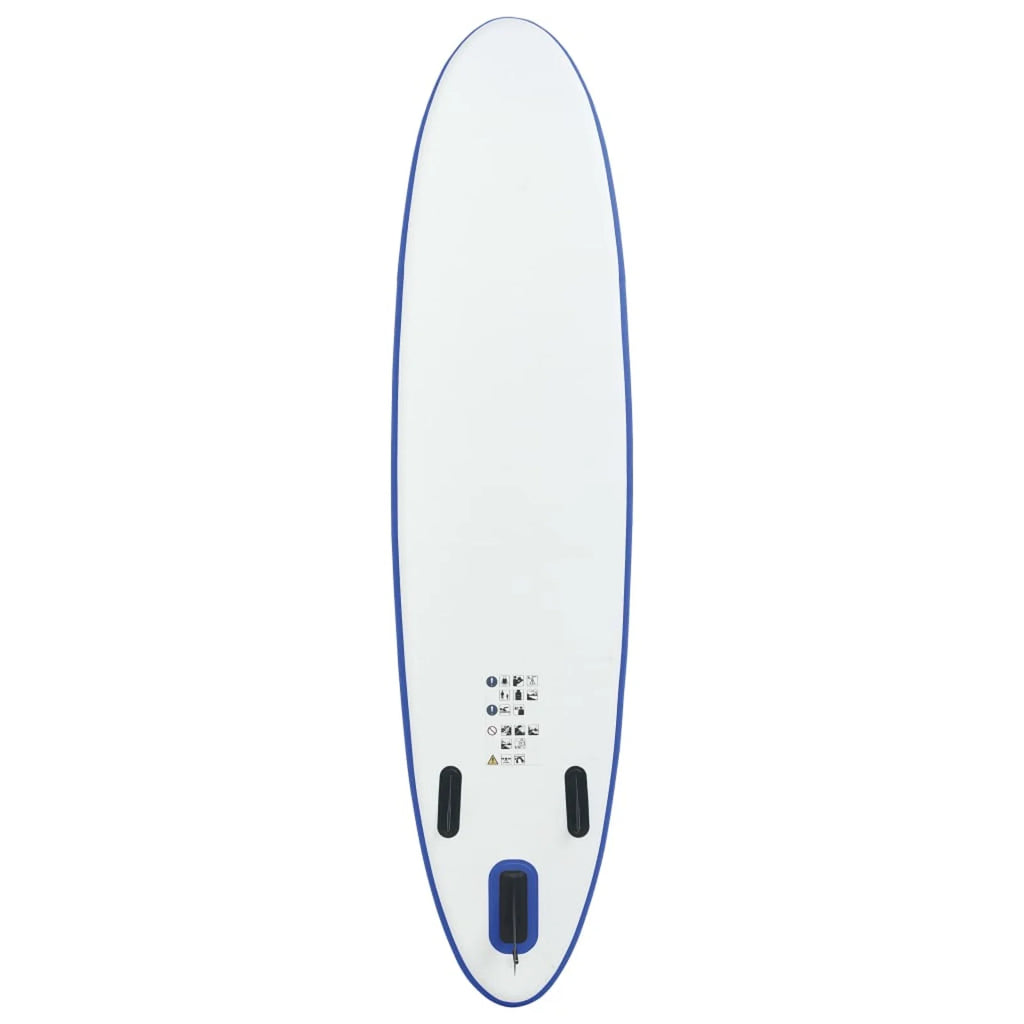 Blue and White Inflatable Paddle Board Set Y97845
