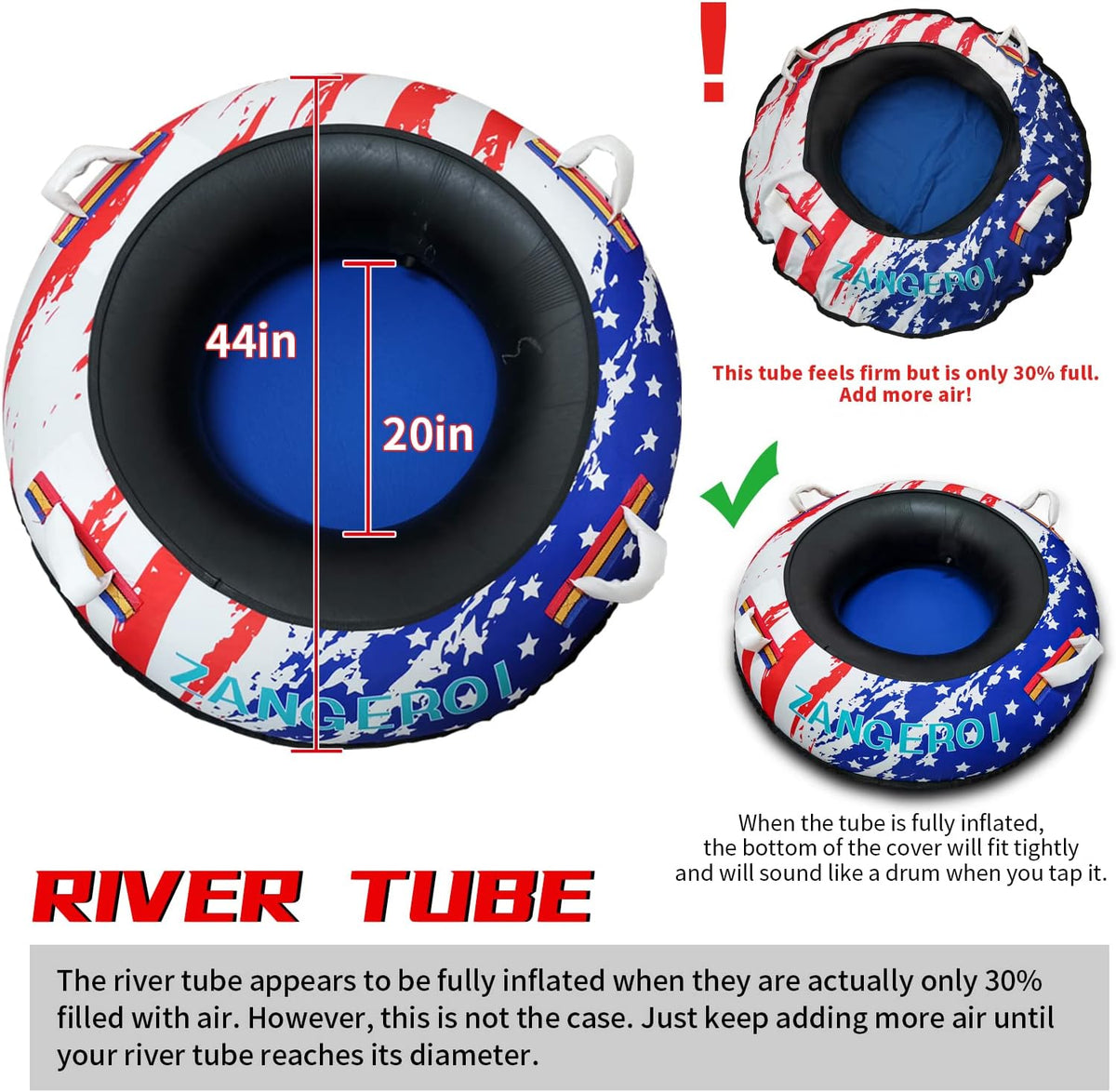 Heavy Duty 42-inch River Tube with Cover L877429