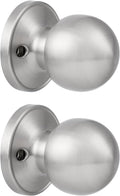 Brushed Nickel Privacy Door Knob Locks (10 Pack) S989