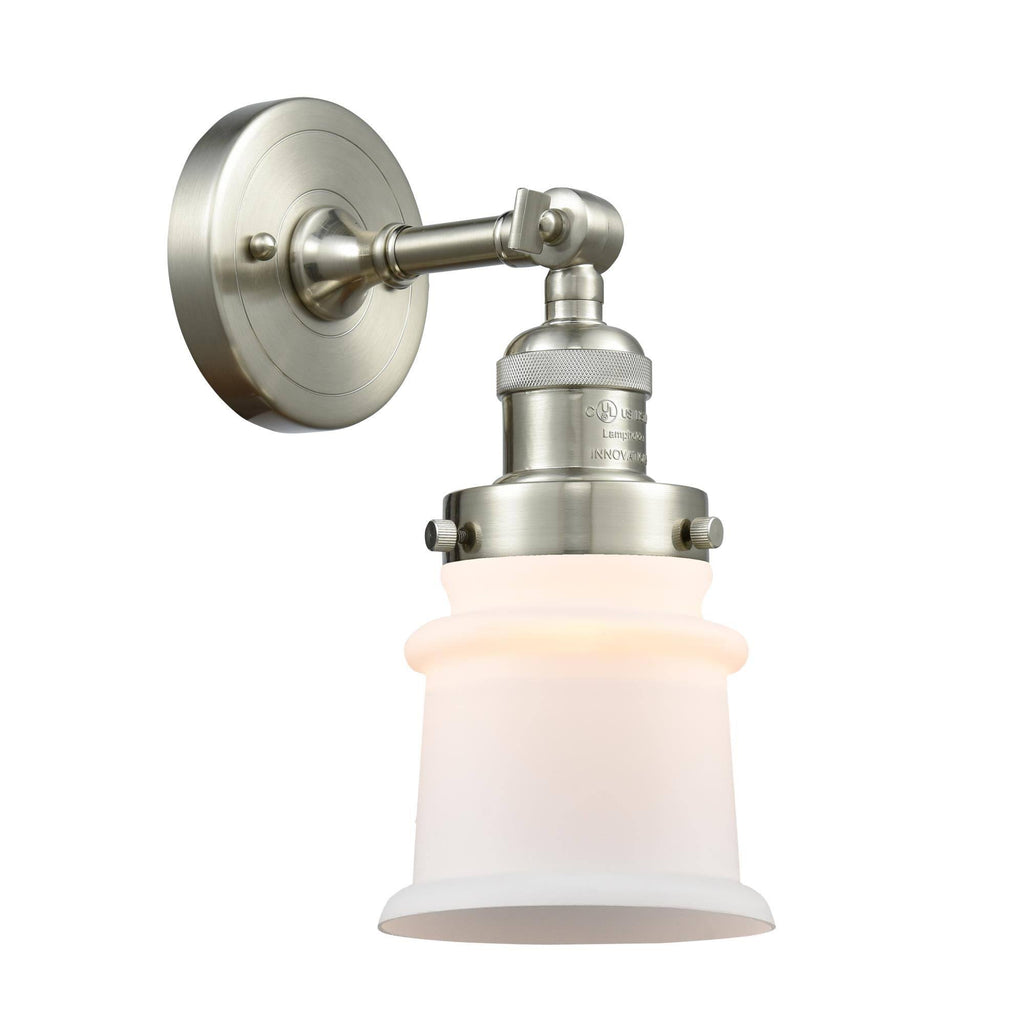 1 Light LED Sconce Brushed Satin Nickel V374