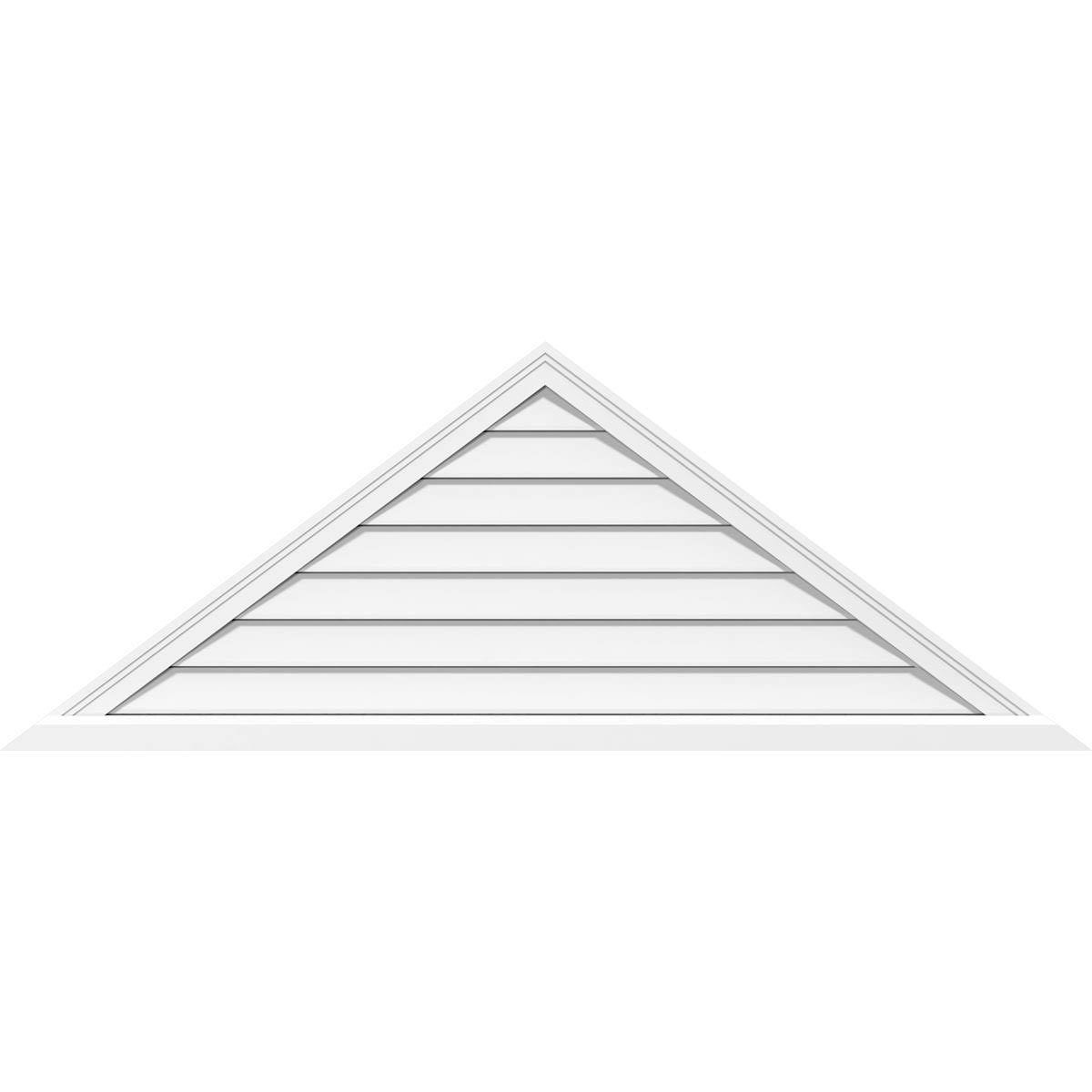 Triangle Surface Mount PVC Gable Vent O79381