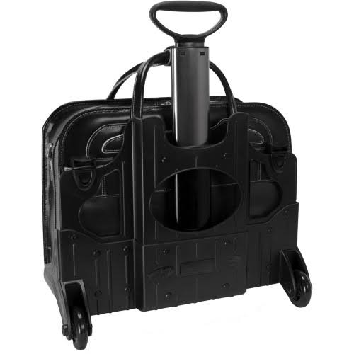 Black Detachable-Wheeled Ladies Briefcase C17420