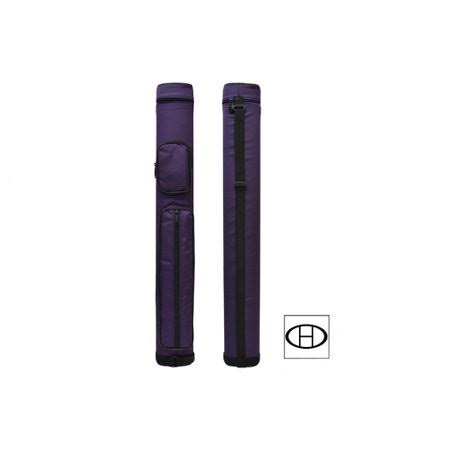 2x2 Nylon Billiards Pool Cue Stick Case with Dividers (Purple) U248