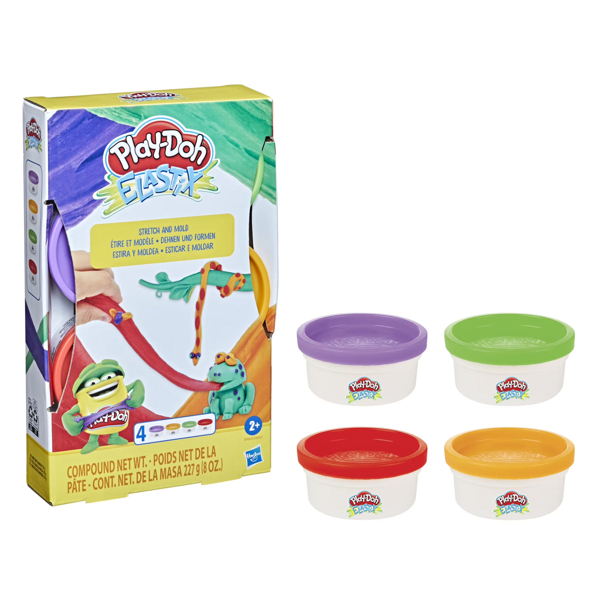 Play-Doh Elastix 4 Cans of Dough T989805