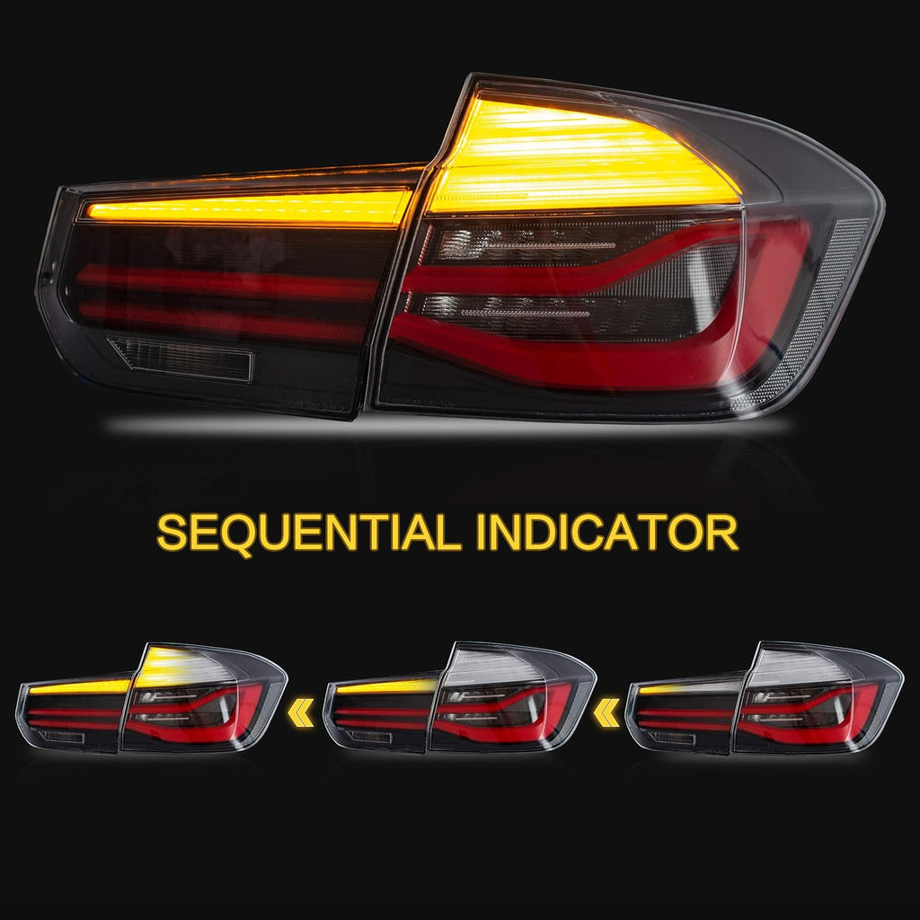 Black Tail Lights Assembly for BMW 3 Series F30 M918410