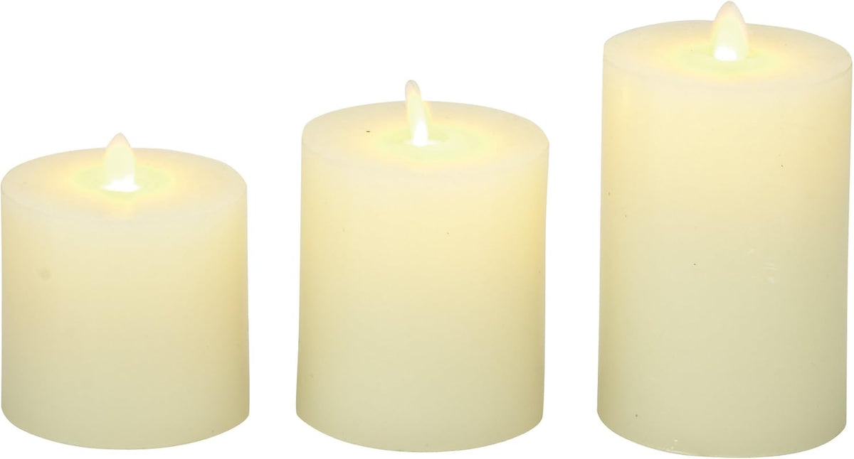 Flameless Candle with Remote Set of 3 Pack of 2 I365960