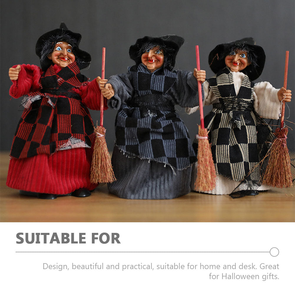 Halloween Witch Pendant Decor Plastic Figurine D1148