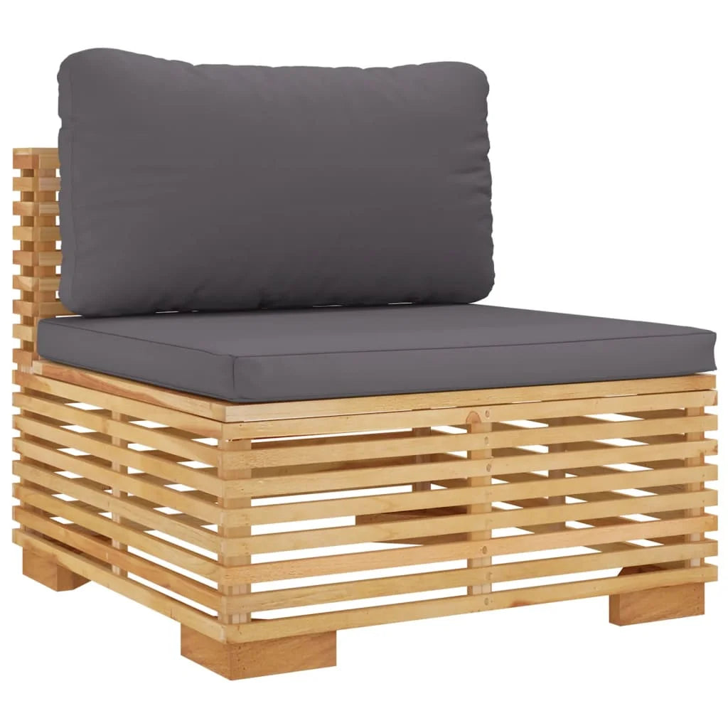 Dark Gray Teak Patio Sofa L84042