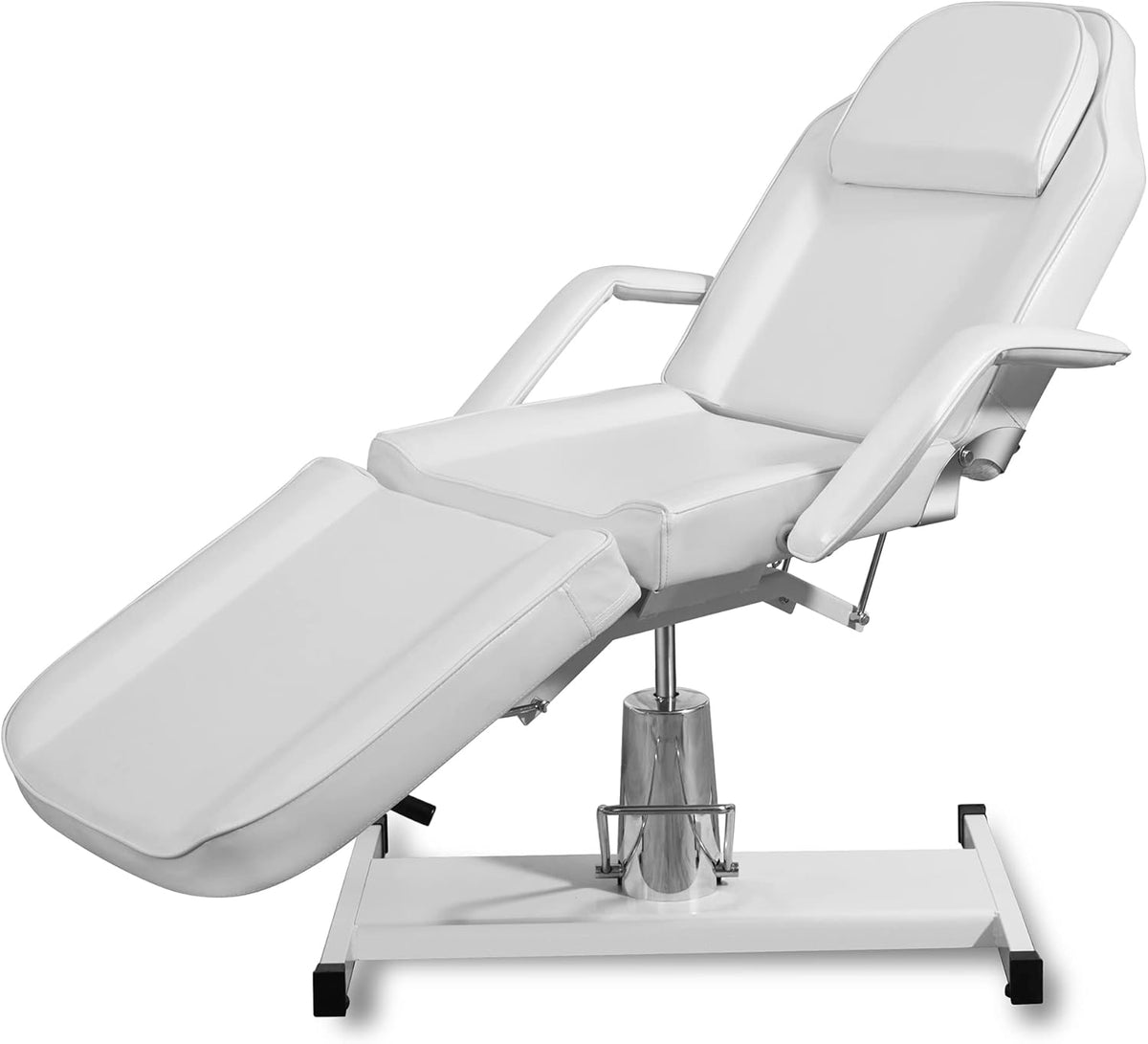 White Adjustable Hydraulic Massage Table Lash Bed C164617