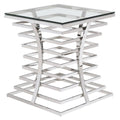 Modern Square Glass End Table E447