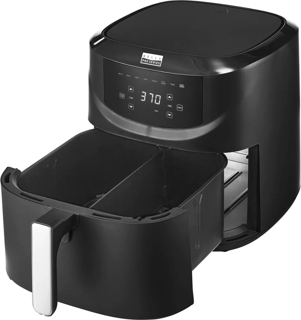 8-qt. Digital Air Fryer with Divided Basket Black X9657