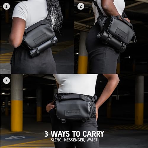 Compact Camera Sling and Crossbody Bag with Fast Access, 3-Way Carry (Wasatch Green) I7489
