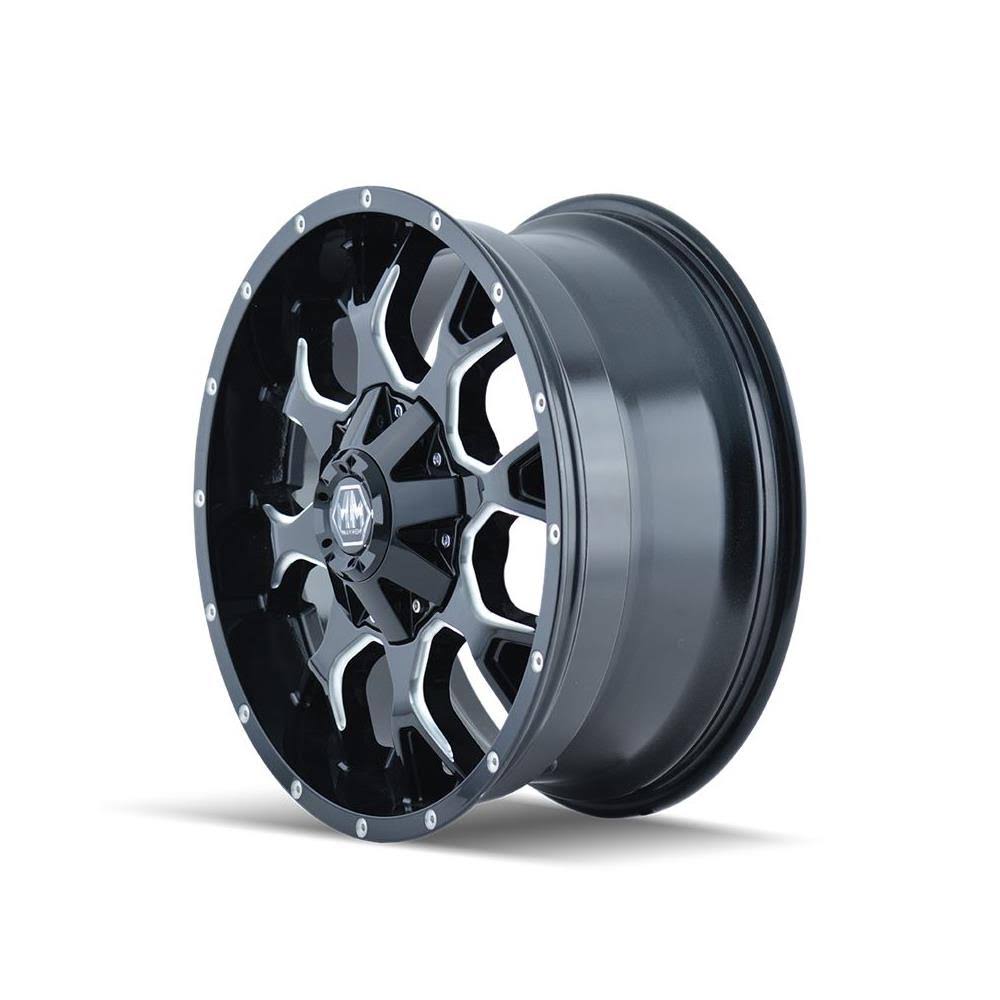 Black/Milled Spokes 20x9 8x180 0mm 130.8mm P119