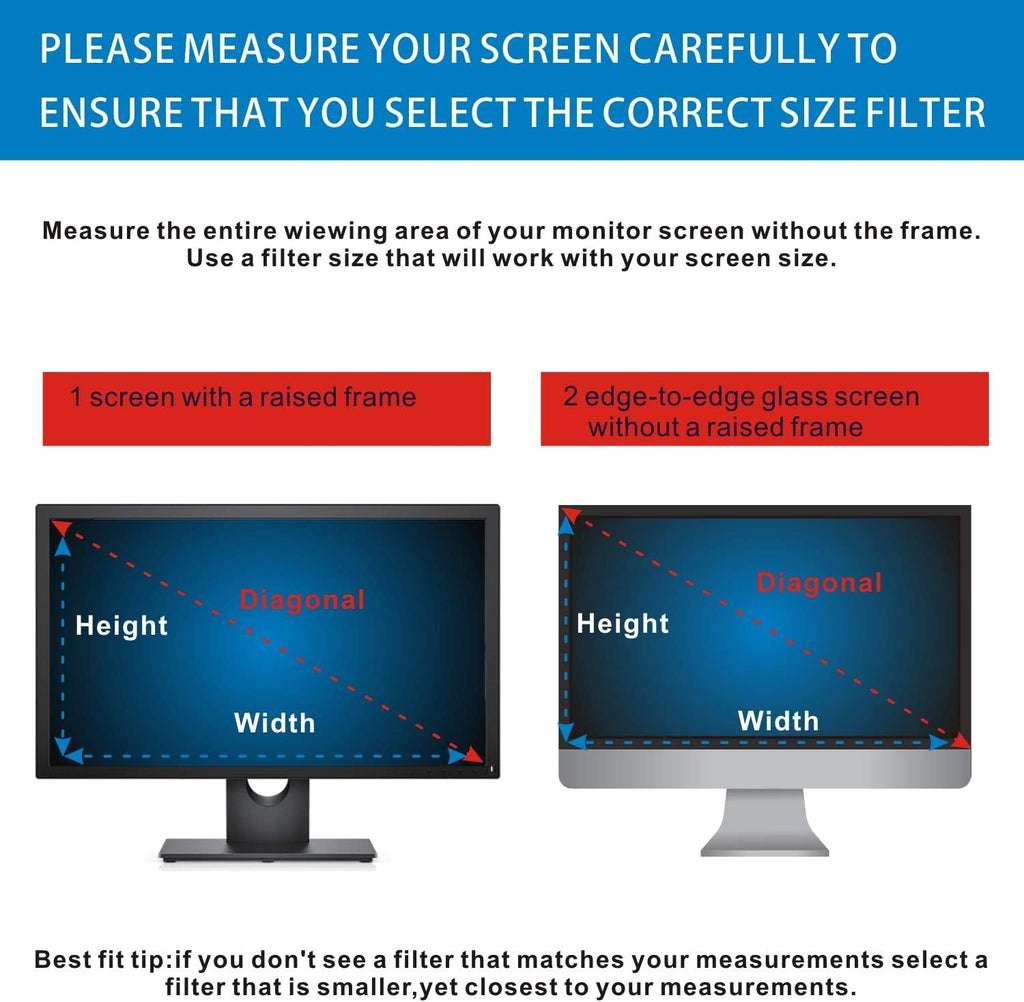 21.5-Inch Widescreen Monitor Privacy Screen Filter, Pack of 2 E23210
