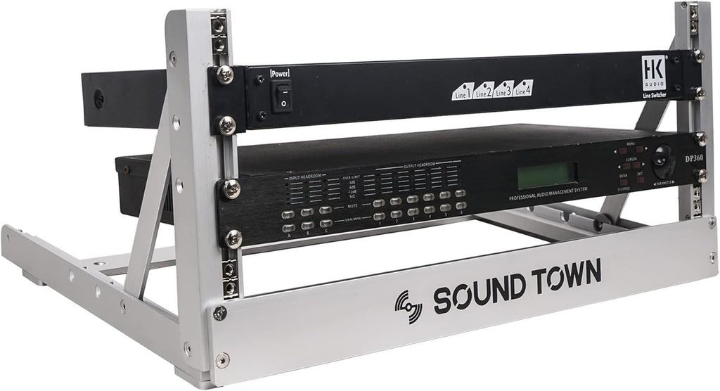 Aluminum 2-Post Desktop Open-Frame Rack E92380