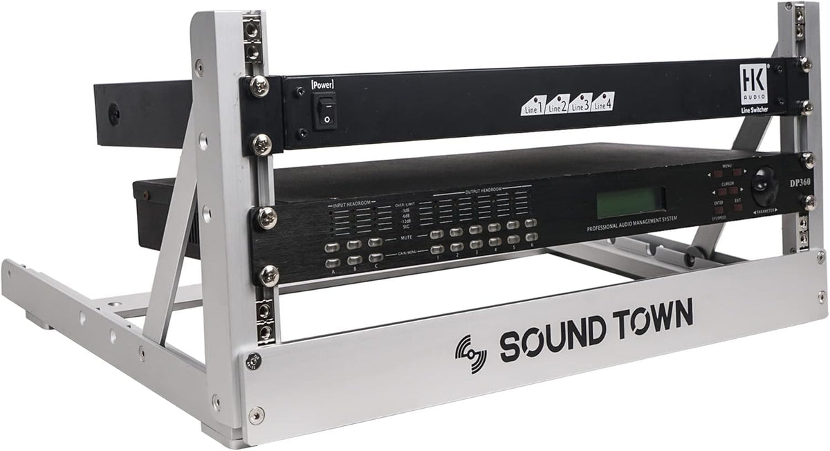 Aluminum 2-Post Desktop Open-Frame Rack E92380