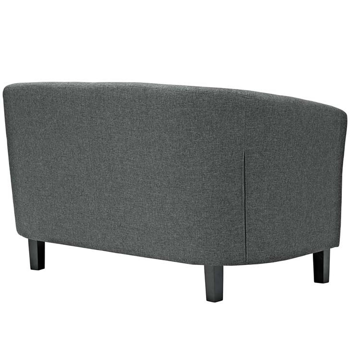 Grey Fabric Button Tufted Loveseat V203545
