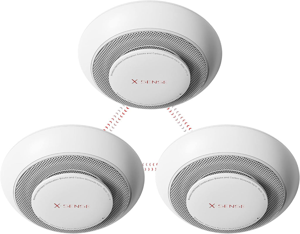 Wireless Interconnected Smoke and Carbon Monoxide Detector Alarm S768