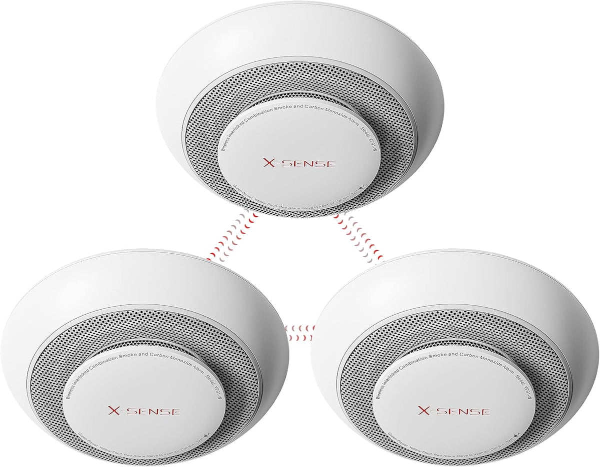 Wireless Interconnected Smoke and Carbon Monoxide Detector Alarm S768